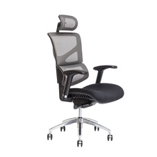 Kancelářská židle MEROPE s podhlavníkem, antracit