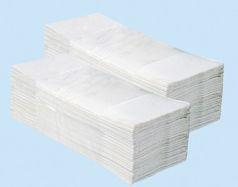 Papírové ručníky IDEAL 3200 ks, 100% celuloza, 2 vrstvé, skládané