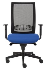 Kancelářská židle KENT šéf, síťovaný opěrák, nosnost 160 kg