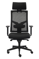 Kancelářská židle GAME šéf VIP, síťovaný opěrák, nosnost 150 kg