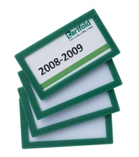 Magnetický rámeček TARIFOLD Display Frame, 80x45 mm, zelený- 4 ks
