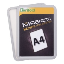 Magnetický rámeček TARIFOLD Magneto A4, stříbrný - 2 ks
