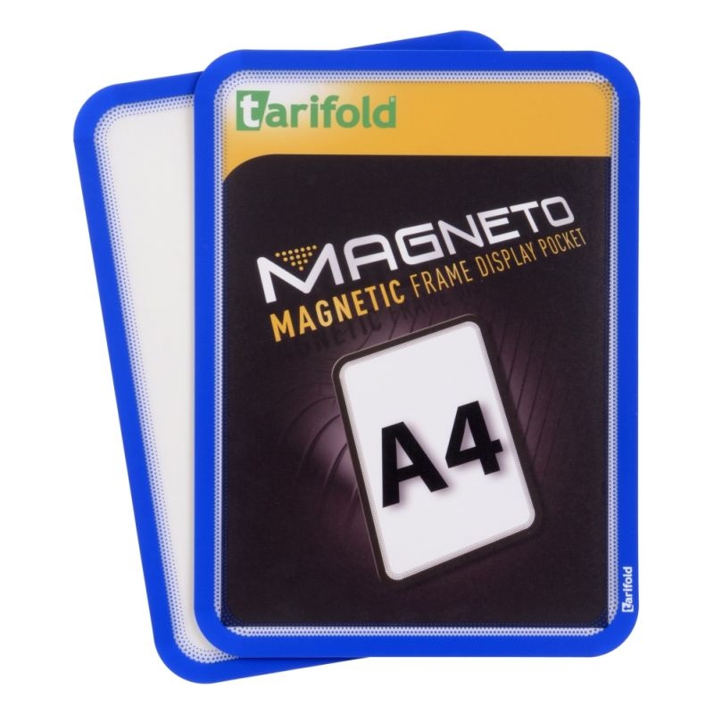 Magnetický rámeček TARIFOLD Magneto A4, modrý - 2 ks