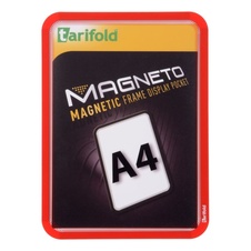 Magnetický rámeček TARIFOLD Magneto A4, červený - 2 ks