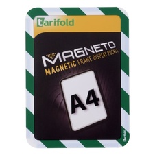 Bezpečnostní magnetický rámeček Magneto A4, zeleno-bílý - 2 ks - 1