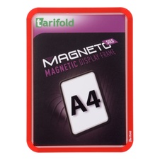 Magnetický rámeček TARIFOLD Magneto Solo A4, červený - 2 ks