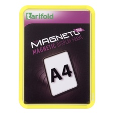 Magnetický rámeček TARIFOLD Magneto Solo A4, žlutý - 2 ks