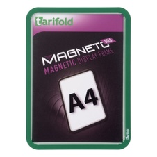 Magnetický rámeček TARIFOLD Magneto Solo A4, zelený - 2 ks