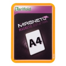 Magnetický rámeček TARIFOLD Magneto Solo A4, oranžový - 2 ks