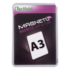 Magnetický rámeček TARIFOLD Magneto Solo A3, stříbrný - 2 ks