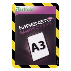 Bezpečnostní magnetický rámeček Magneto Solo A3, žluto-černý - 2 ks - 1