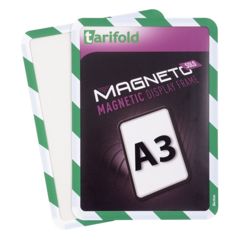 Bezpečnostní magnetický rámeček Magneto Solo A3, zeleno-bílý - 2 ks
