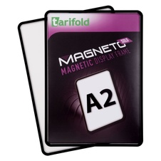 Magnetický rámeček TARIFOLD Magneto Solo A2, černý - 2 ks