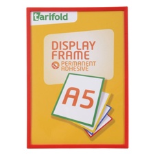 Samolepicí rámeček TARIFOLD Display Frame A5, červený