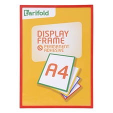 Samolepicí rámeček TARIFOLD Display Frame A4, červený
