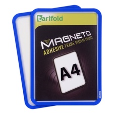 Samolepicí rámeček TARIFOLD Magneto A4, modrý 2 ks