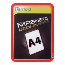 Samolepicí rámeček TARIFOLD Magneto A4, červený 2 ks
