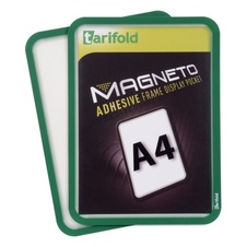 Samolepicí rámeček TARIFOLD Magneto A4, zelený, 2 ks