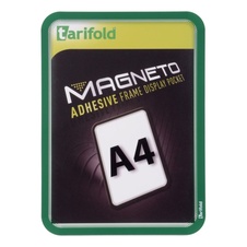 Samolepicí rámeček TARIFOLD Magneto A4, zelený, 2 ks
