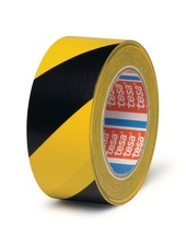 Značkovací páska Tesaflex 33 m x 50 mm, černo-žlutá, PVC 180 µm