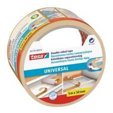 Oboustranná kobercová páska TESA universal, 5 m x 50 mm, bílá