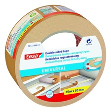 Oboustranná kobercová páska TESA universal, 25 m x 50 mm, transparentní