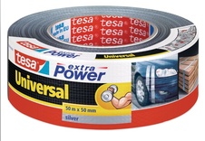 Opravná páska Extra Power Universal, 50 m x 50 mm, textilní, stříbrná