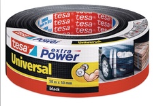 Opravná páska Extra Power Universal, 50 m x 50 mm, textilní, černá
