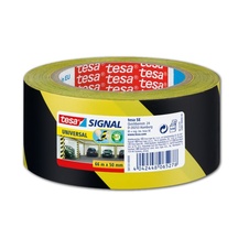 Značkovací páska TESA pro dočasné značení 66 m x 50 mm, žluto-černá
