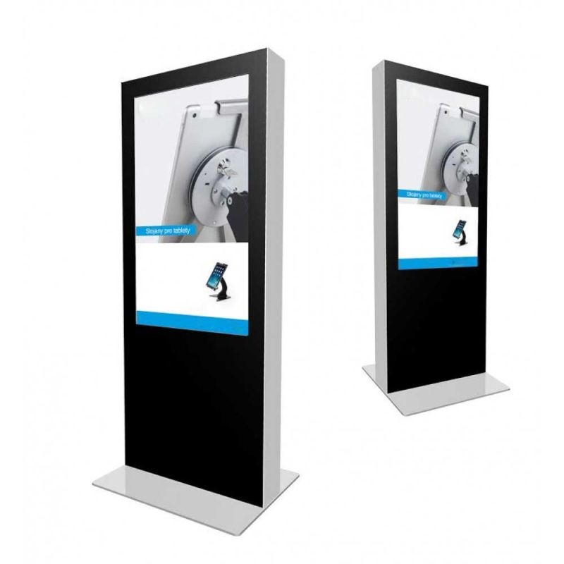 Digitální oboustranný totem s obrazovkou 55"