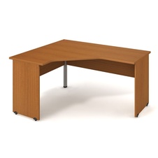 HOBIS kancelářský stůl pracovní tvarový, ergo pravý - GEV 60 P, třešeň