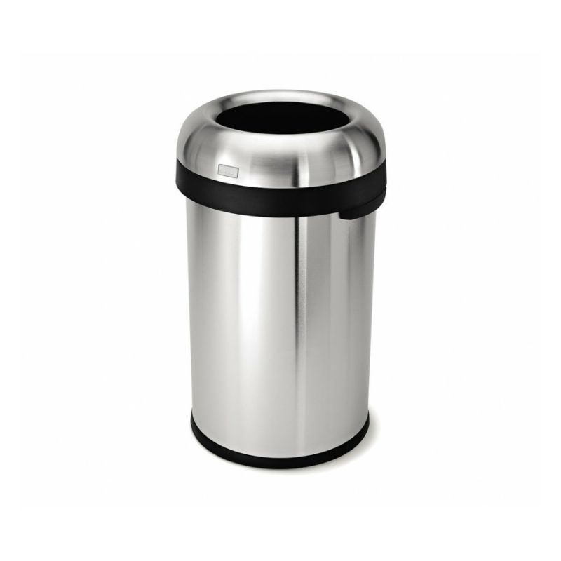 Odpadkový koš Simplehuman 80 l, otevřený, matná nerez ocel