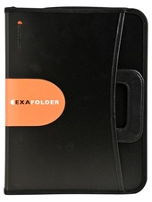 Exafolder, aktovka s 4-kroužkovou mechanikou, černý