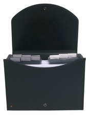 Exafolio, vícedílné zakládací pouzdro A4, černé