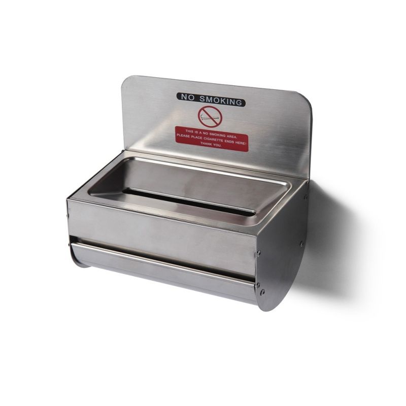 Nástěnný popelník s nerezové oceli