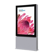 Venkovní oboustranná vitrína A0 Premium s LED osvětlením