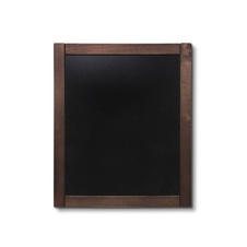 Dřevěná křídová tabule 500 x 600 mm, tmavě hnědá - 1