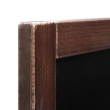 Dřevěná křídová tabule 500 x 600 mm, tmavě hnědá - 3