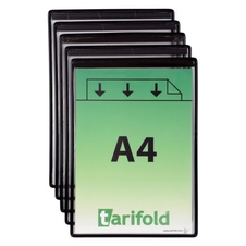 Ochranné kapsy TARIFOLD magnetické, A4 na výšku, černé