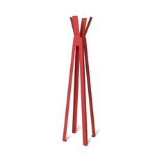 Volně stojící designový věšák, červený