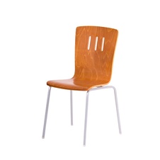 Jídelní dřevěná židle Dora, odstín třešeň - hliník