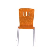 Jídelní dřevěná židle Dora, odstín třešeň - hliník
