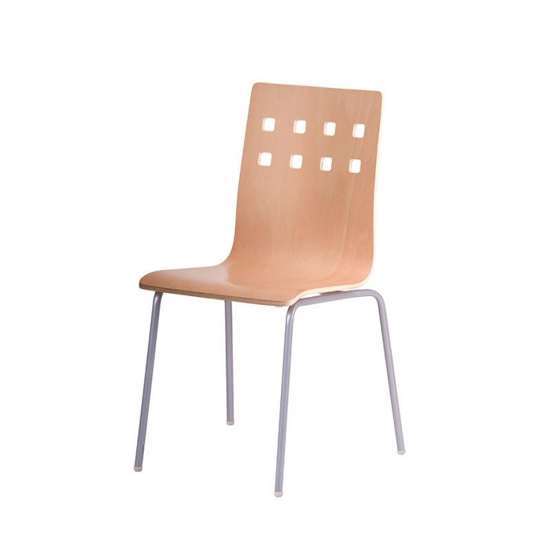 Jídelní dřevěná židle Nela, odstín buk - hliník