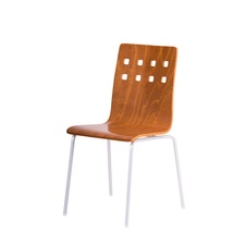 Jídelní dřevěná židle Nela, odstín třešeň - hliník
