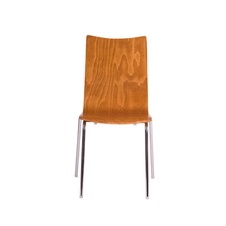 Jídelní dřevěná židle Rita, odstín třešeň - chrom