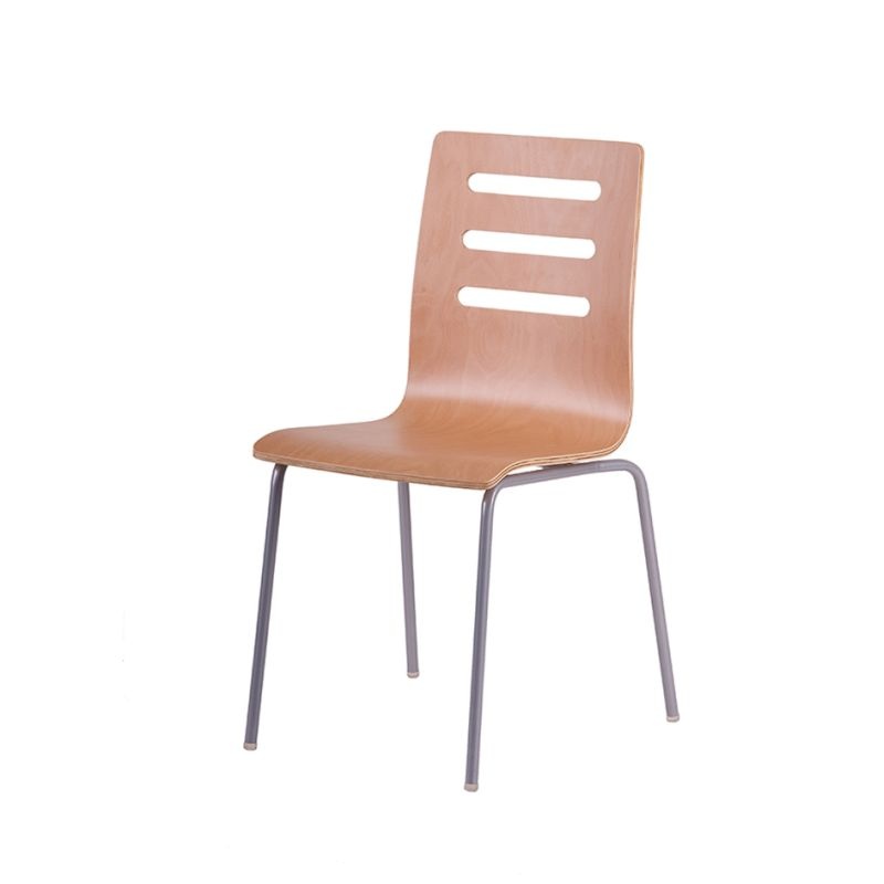 Jídelní dřevěná židle Tina, odstín buk - hliník