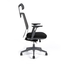 Kancelářská židle Portia s podhlavníkem, černá