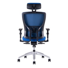 Kancelářská židle Halia s podhlavníkem, modrá
