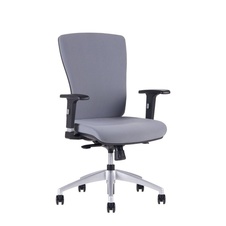 Kancelářská židle Halia bez podhlavníku, šedá
