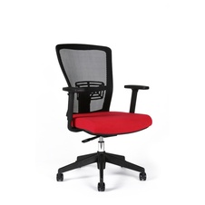Kancelářská židle Themis bez podhlavníku, červená